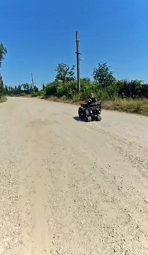MAX1 on a long gravel road