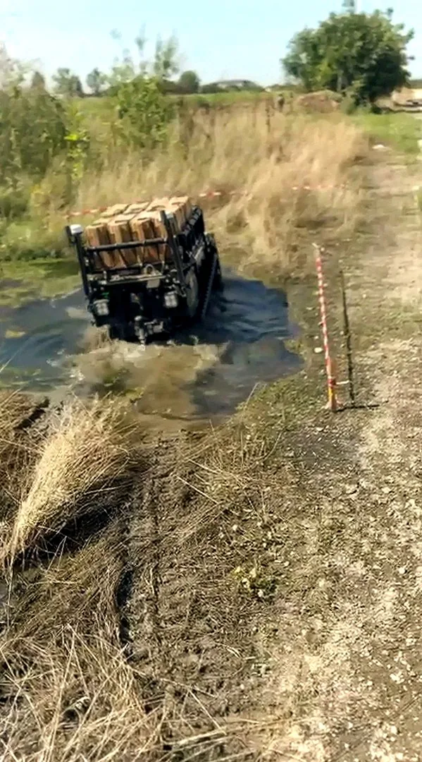 MAX1 emerging from a water crossing